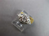 ANTIQUE ART DECO .05CT OLD MINE DIAMOND 18K WHITE GOLD 3D ENGAGEMENT RING #27469