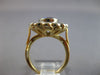 LARGE 3.65CT DIAMOND & AAA TANZANITE 14K 2 TONE GOLD OVAL & ROUND BEZEL FUN RING