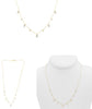 .33CT DIAMOND 14KT YELLOW GOLD 3D ROUND & BAGUETTE CIRCLE OF LIFE LOVE NECKLACE