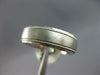 WIDE 14K WHITE GOLD 3D SOLID MATTE & SHINY MILGRAIN COMFORT FIT ANNIVERSARY RING