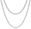 16.8CT DIAMOND 18KT WHITE GOLD 3D ROUND DOUBLE STRAND ETERNITY TENNIS NECKLACE