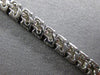 4.65CT DIAMOND 14KT WHITE GOLD 3D CLASSIC ROUND 2 ROW MULTI LEAF TENNIS BRACELET
