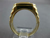 ESTATE .79CT DIAMOND 14KT YELLOW GOLD 3D CLASSIC CHANNEL OCTAGON MENS RING