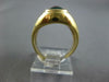 ESTATE LARGE 2.20CT AAA MULTI COLOR ONYX 14KT YELLOW GOLD 3D BEZEL OVAL FUN RING