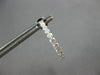 ESTATE 1.62CT DIAMOND 18K WHITE GOLD 3D CLASSIC INSIDE OUT HOOP HANGING EARRINGS