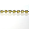 LARGE 17.12CT WHITE & FANCY YELLOW DIAMOND 18KT 2 TONE GOLD HALO TENNIS BRACELET
