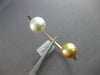 AAA WHITE & GOLDEN SOUTH SEA PEARL 14K YELLOW GOLD FLEXIBLE CUFF BANGLE BRACELET