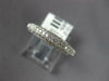 ESTATE .55CT DIAMOND 18KT WHITE GOLD CLASSIC 3 ROW PAVE WEDDING ANNIVERSARY RING