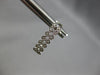 ESTATE .09CT DIAMOND 14KT WHITE GOLD CLASSIC 2 ROW UMBRELLA FUN HANGING EARRINGS