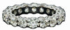 3.65CT DIAMOND 18KT WHITE GOLD 3D ROUND SHARED PRONG ETERNITY ANNIVERSARY RING