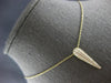 .47CT DIAMOND 14KT YELLOW GOLD 3D MULTI ROW ELONGATED TEAR DROP FLOATING PENDANT