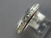 1.24CT DIAMOND 14KT WHITE GOLD 3D CHANNEL 3mm ETERNITY WEDDING ANNIVERSARY RING