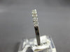 .45CT DIAMOND 14KT WHITE GOLD 3D ROUND 2MM SHARED PRONG WEDDING ANNIVERSARY RING