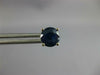 ESTATE 2.35CT AAA SAPPHIRE 14KT WHITE GOLD CLASSIC ROUND STUD EARRINGS
