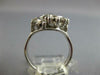 ESTATE .50CT DIAMOND 14KT WHITE GOLD 3D CLASSIC OPEN HEART LOVE RING
