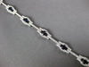 5.16CT DIAMOND & AAA SAPPHIRE 14KT WHITE GOLD 3D ROUND OCTAGON TENNIS BRACELET