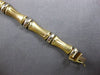 ESTATE LONG 14KT 2 TONE GOLD 3D CLASSIC BAMBOO LOVE BRACELET