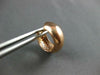 ESTATE 1.23CT DIAMOND 14KT ROSE GOLD 3D 5 ROW PAVE HUGGIE HOOP HANGING EARRINGS