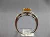 1.82CT DIAMOND & AAA CITRINE 14KT WHITE GOLD CLASSIC LOVE KNOT FRIENDSHIP RING