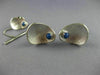 LARGE 2.20CT AAA STAR SAPPHIRE 14KT WHITE GOLD HANDCRAFTED CUFF LINK PIN SET