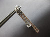ESTATE LARGE 2.30CT DIAMOND 14KT WHITE GOLD 3D JOURNEY DOUBLE BAR FUN HANGING EARRINGS