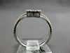ESTATE .46CT DIAMOND 18KT WHITE GOLD CLASSIC ROUND & BAGUETTE SQUARE CROWN RING