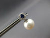 .53CT DIAMOND & AAA SAPPHIRE & AAA SOUTH SEA PEARL 14KT WHITE GOLD 3D EARRINGS
