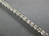 ESTATE 7.30CT DIAMOND 14KT WHITE GOLD 3D CLASSIC FOUR PRONG TENNIS BRACELET