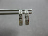 ANTIQUE .26CT DIAMOND 18K WHITE GOLD HANDCRAFTED FILIGREE SQUARE EARRINGS #28014