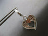 ESTATE 1.24CT DIAMOND 14KT WHITE GOLD DOUBLE HEART FUN HUGGIE HANGING EARRINGS