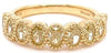ESTATE 1.78CT FANCY YELLOW DIAMOND 18K YELLOW GOLD OVAL 9 STONE ANNIVERSARY RING