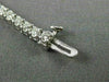 ESTATE 2.46CT ROUND CUT DIAMOND 14KT WHITE GOLD 3D CLASSIC TENNIS BRACELET