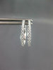 .31CT DIAMOND 18KT WHITE GOLD 3D CLASSIC 1.5MM CIRCULAR HUGGIE HANGING EARRINGS