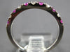.86CT DIAMOND & AAA PINK SAPPHIRE 18KT WHITE GOLD SEMI ETERNITY ANNIVERSARY RING