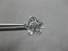 1.81CT DIAMOND & AAA AQUAMARINE 14KT WHITE GOLD PEAR SHAPE & ROUND STUD EARRINGS