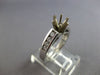 .32CT DIAMOND 14KT WHITE GOLD SIX PRONG CHANNEL SEMI MOUNT ENGAGEMENT RING 28078