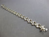 ESTATE WIDE 14KT WHITE GOLD 3D CLASSIC MATTE & SHINY MULTI BOW FUN BRACELET