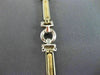 ESTATE WIDE 14KT WHITE & YELLOW GOLD TOGGLE DESIGN BRACELET 7" INCHES #22705