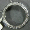 ESTATE .15CT DIAMOND 14K WHITE GOLD CLASSIC CIRCLE OF LIFE FLOATING LOVE PENDANT