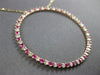LARGE 1.11CT DIAMOND & AAA RUBY 14KT YELLOW GOLD 3D CIRCLE OF LIFE LOVE NECKLACE