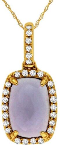 1.46CT DIAMOND & AAA AMETHYST 14KT YELLOW GOLD 3D CUSHION & ROUND HALO PENDANT