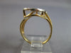 ESTATE LARGE .25CT DIAMOND 14KT WHITE & YELLOW GOLD P INITIAL DOUBLE PLATE RING