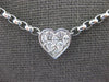 1.5CT DIAMOND 18KT WHITE GOLD HEART CIRCULAR BY THE YARD INVISIBLE LOVE NECKLACE