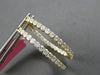 2.25CT DIAMOND 18KT YELLOW GOLD 3D ROUND INSIDE OUT OVAL HOOP HANGING EARRINGS