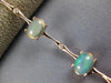 5.12CT DIAMOND & AAA OPAL 14KT ROSE GOLD OVAL & ROUND BAMBOO TENNIS BRACELET