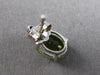 2.08CT DIAMOND & AAA PERIDOT 14K WHITE GOLD 3D OVAL & ROUND FLOWER STUD EARRINGS