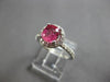 1.4CT DIAMOND & AAA PINK SAPPHIRE 14KT WHITE GOLD OVAL & ROUND ENGAGEMENT RING
