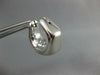 ESTATE 18KT WHITE GOLD 3D ITALIAN HANDCRAFTED HEXAGON HOOP EARRINGS #25545