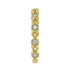 .36CT DIAMOND 18KT YELLOW GOLD ROUND HEXAGON FILIGREE MILGRAIN ANNIVERSARY RING