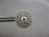 EXTRA LARGE 1.82CT DIAMOND 18KT WHITE GOLD CLUSTER INVISIBLE CIRCULAR EARRINGS